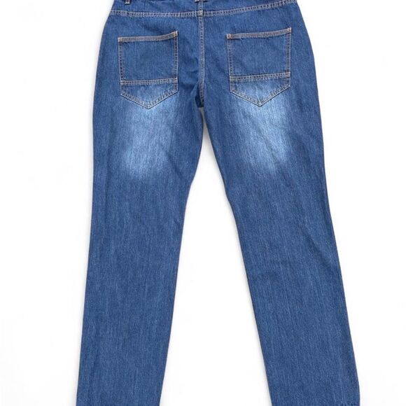 Classic Blue Men's Straight Jeans - Picture 2 of 7